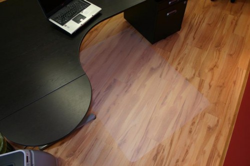 Килимок поліпропілен під офісний стілець MATA Halmar 80x100см Молочний